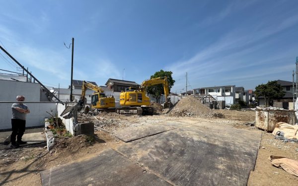 鉄筋コンクリート造の解体現場(^-^)